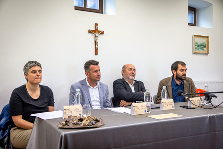 Jelka Pšajd, Darko Horvat, dr. Janez Balažic, dr. Andrej Magdič (od leve proti desni)